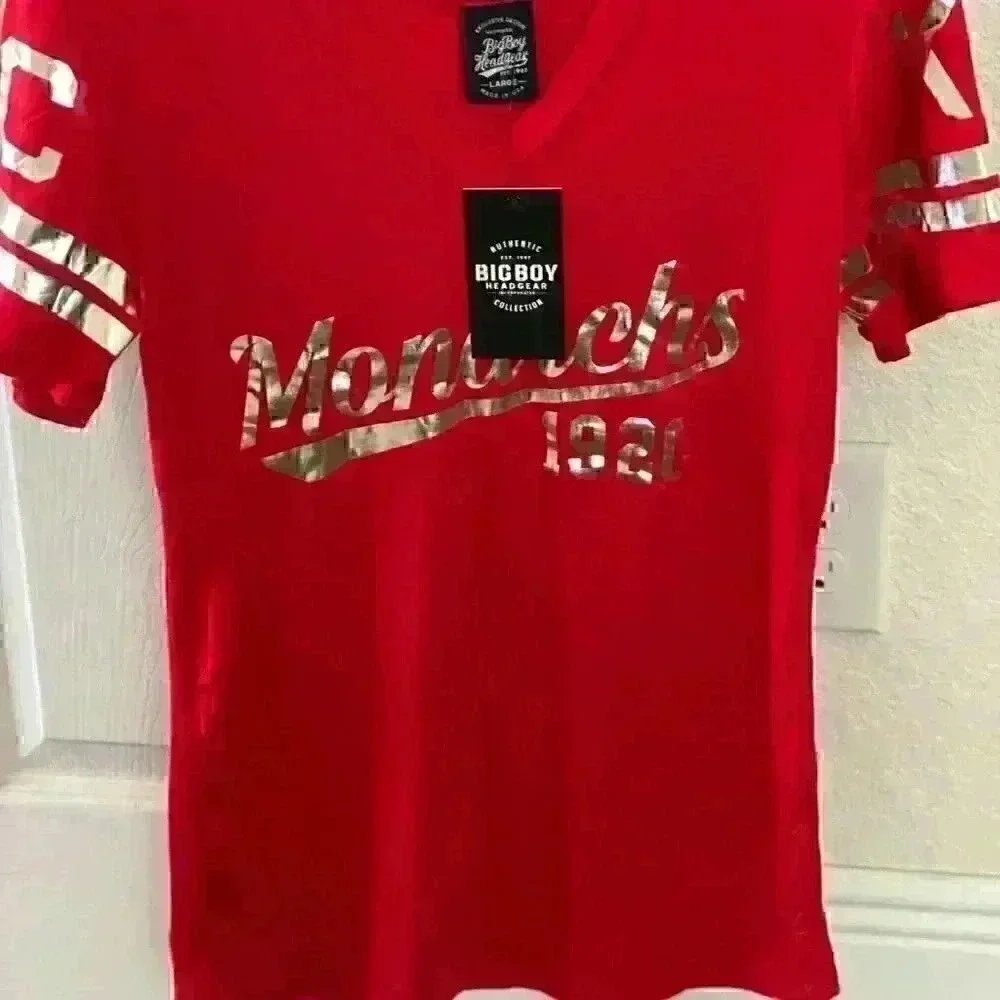 NLBM Negro Leagues Women's Foil Tee Kansas City Monarchs BRAND NEW - Picture 3 of 3